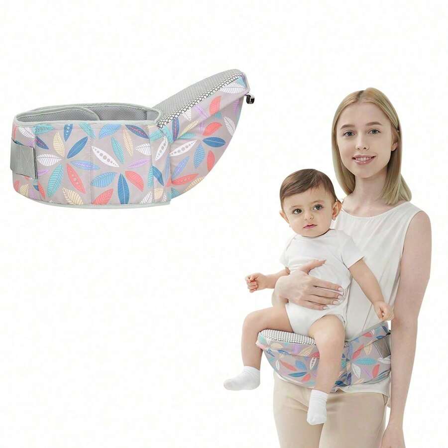 Newborn Carrier, Baby Carrier, Baby Wrap Carrier, With Hook&Loop For Easily Adjustable - 葉色 - 查看 1