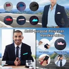 Pocket Squares For Men Handkerchief With Pocket Square Holder Men Pocket Square For Jackets And Shirts, Enhancing Your Artistic Appeal - Multicolor - View 5