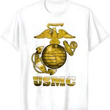 Camiseta de Mardis Gras de USMCS - Blanco - Ver 1