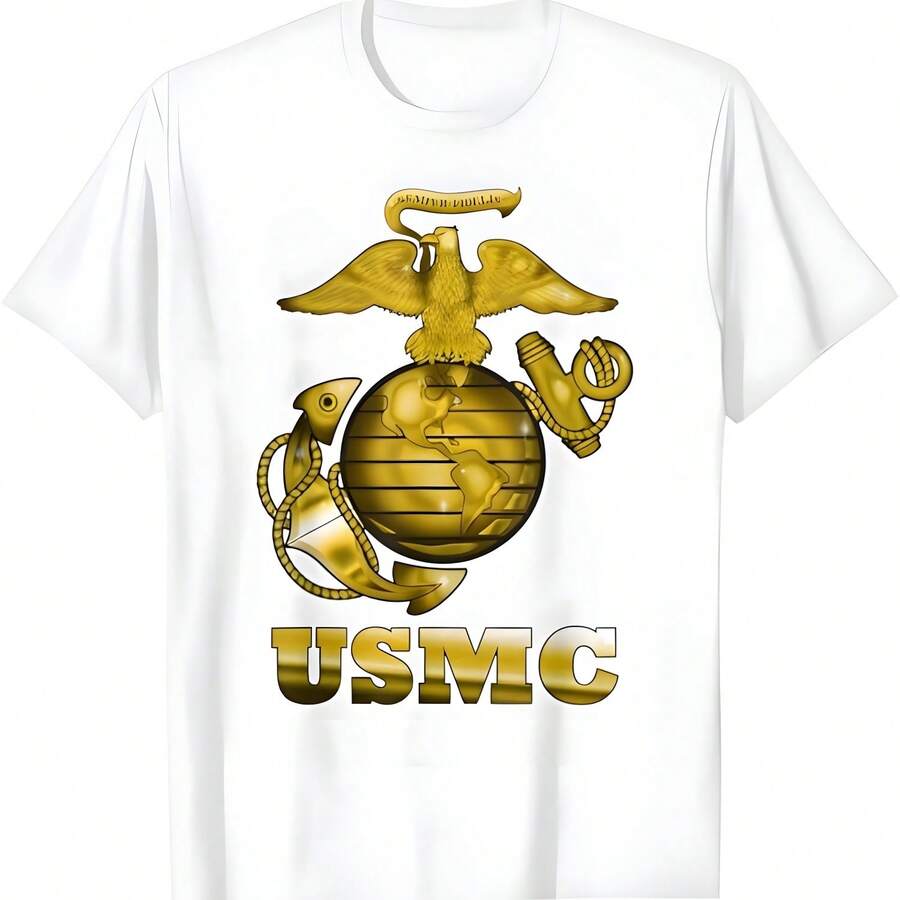 Camiseta de Mardis Gras de USMCS - Blanco - Ver 1
