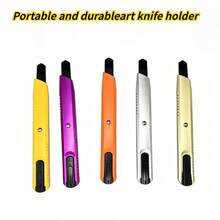 5 Colors Durable Material Utility Knife Holder (Blades Not Included), Portable Design, Car Tool Wallpaper Cutter Holder, Decal Cutting Tool, Knife Holder Without Sharp Blades - Utility Knife (without Blade) - View 1