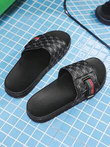 Men's Casual Versatile Slippers - Black - View 2