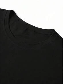 Camiseta sin mangas de cuello redondo para hombre, nueva colección de verano 2026. Cómoda y transpirable, de corte amplio y diseño versátil. Perfecta para crear estilos casuales y deportivos, con estampados modernos y de moda. Envío nacional. - Negro - Ver 3