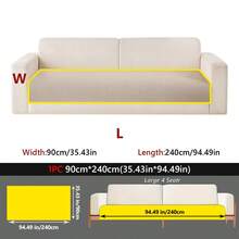 1pc Solid Color Minimalist Chenille Sofa Cushion, Anti-Slip Wear-Resistant, Pet Stain-Resistant, Suitable For 1-4 Seater Sofa Protection, All-Season Use, Suitable For Living Room Bedroom Study Decoration, Machine Washable - Multiple Styles - View 18