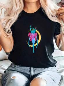 Women T-Shirts - Black - View 1