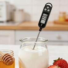 1pc Digital Food Thermometer, Outdoor BBQ Precise Measurement Tool, Kitchen Meat Baking Temperature Gauge With Hanging Loop, Portable Cooking Center Temperature Sensor, Practical Tool To Enhance Culinary Experience, Home & Commercial Use - M - View 11