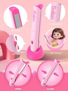 13pcs Children's Realistic Hairstyling Playset, Includes Fake Comb, Hairdryer & More Accessories, Designed For Girls 3+ Years Old, No Real Heat Damage, Simulates Haircut & Styling, Develops Hands-On Skills & Aesthetics, Ideal Birthday Gift For Little Girls - Multicolor - View 10