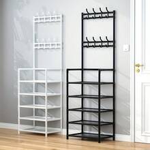 Entryway Organizer Combo - Coat Rack, Shoe Rack, Shoe Organizer, Bench With Hooks For Storing Shoes, Clothes, Jackets, Hats, Bags, Umbrellas In Hallway, Home Decor Accessory - Multicolor - View 3