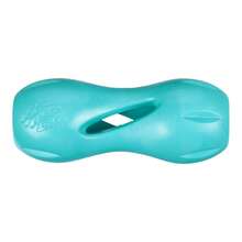 Qwizl Durable Zogoflex Dog Puzzle Toy For Mental Stimulation, And Enrichment - Treat Dispensing For Bully Sticks And Dental Sticks - Dishwasher  - Made In USA - Large - Aqua - 藍綠色 - 查看 6