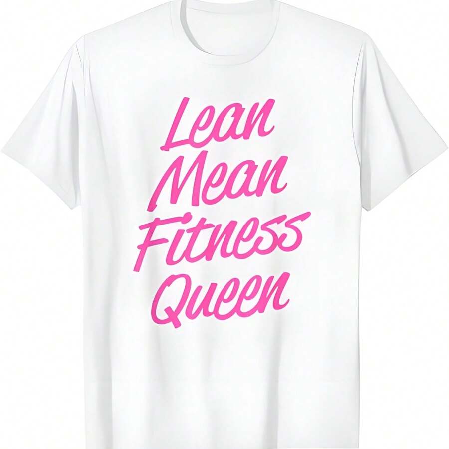 Camiseta gráfica Trendys Lean Mean Fitness Queen - Blanco - Ver 1