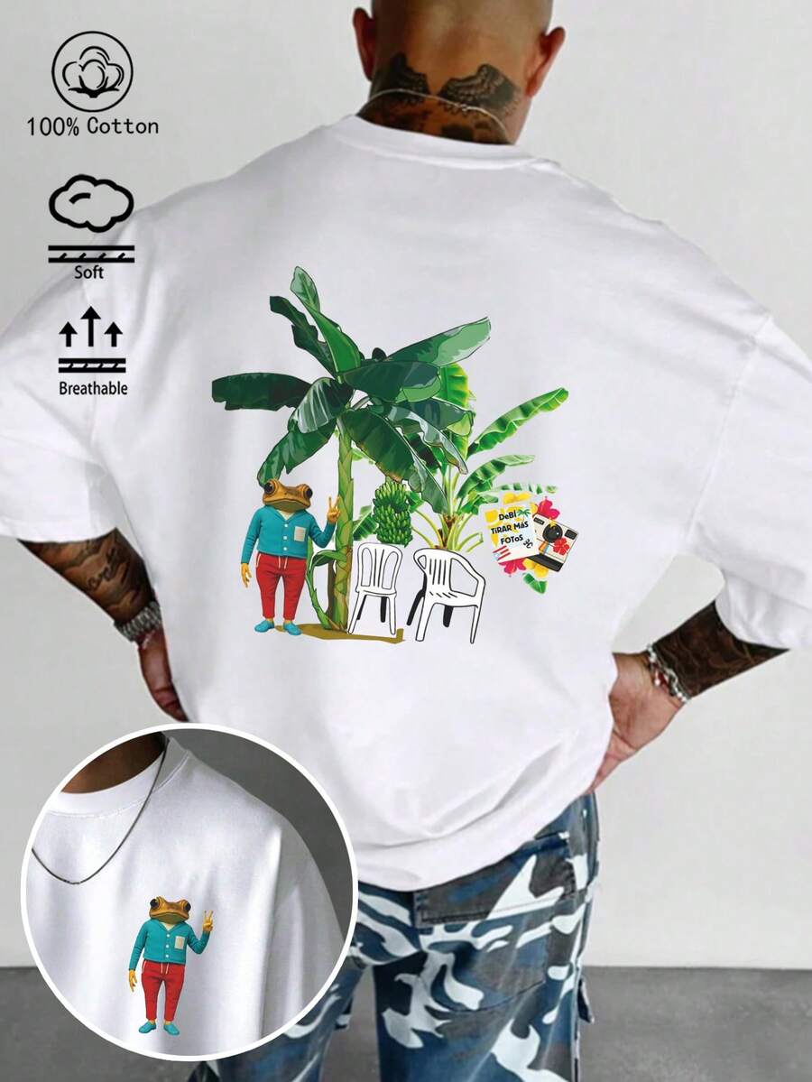Áo thun cổ tròn tay ngắn unisex mùa hè, phong cách đường phố giản dị, kiểu dáng Y2K đơn giản và vui nhộn, đa năng cho trang phục hàng ngày, thoải mái và thoáng khí, thiết kế 100% cotton nguyên chất. Hàng mới về mùa hè 2026: Áo thun nam cotton nguyên chất, áo thun xuân/hè, áo trắng, áo thun nam in họa tiết thời trang, áo in họa tiết, áo cotton, áo thun chất lượng cao, phong cách retro, phong cách preppy, phong cách thành thị, phong cách Gen Z, phong cách Millennial, phong cách Y2K, phong cách Punk, phong cách rách, phong cách tối giản, phong cách đơn giản, phong cách thường ngày, phong cách nghỉ mát, họa tiết in vui nhộn, phong cách đồng quê, trang phục đi xem hòa nhạc đồng quê, thời trang bãi biển. - Trắng 7 - Xem 1