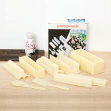 Sushi Making Kit - Beginner-Friendly Set - Sushi Maker & Mold Kit (Includes Rice Ball Molds) - Sushi Rolling Mat Set - Starter Kit - Features Reusable Tools - Easy To Clean - Creative & Fun Sushi Making Set - View 16