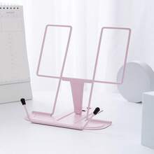 1pc Portable Adjustable Reading Stand, Suitable For Cookbooks, Sheet Music, Laptops On Desktops, With Page Fixing Device - Rectangle - View 10