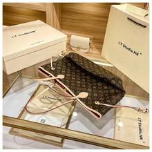 Premium  Brand Shopping Bag Presbyopia Commuter Versatile Portable Tote Bag European Light Luxury Bag Fashionable And Simple Shoulder Armpit Bag Large Capacity Portable Women's Bag - 老花黃 - 查看 8