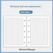 1pc M5 Loose Leaf Refill, 6 Page Formats, Planner Inserts Suitable For Loose Leaf Notebooks, Daily/Weekly Schedule Pages Fit Pocket Planners, Replacement Inserts For Journals, Time Management Memo For Students & Office, Travel Stationery - Inner Pages - View 20
