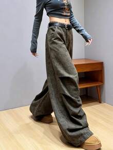 Women Jeans - Brown - View 2