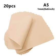 5/10/20pcs Blank 6"X8" 1mm Thick Tattoo Practice Skin Set, Suitable For Tattooing And Microblading - Apricot - View 15