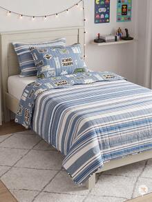 Double Print Children's Single Bedspread Set (2 Pieces) - Gamer - View 3