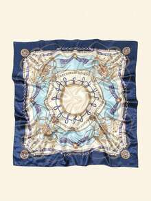 1 chiếc khăn bandana mới với họa tiết hình học màu hạt điều, dành cho nữ. - Nhiều màu - Xem 3