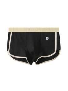 3 piezas de calzoncillos deportivos de algodón acanalado de unicolor para hombres - Multicolor - Ver 6