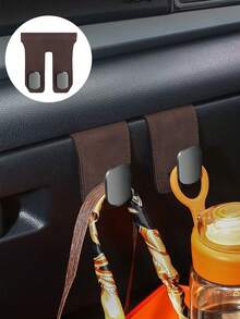 1pc Car Storage Hook, Passenger Side Glove Box Hook, Car Hanger, Quick Installation, Simple And Practical Car Accessory - A - View 14