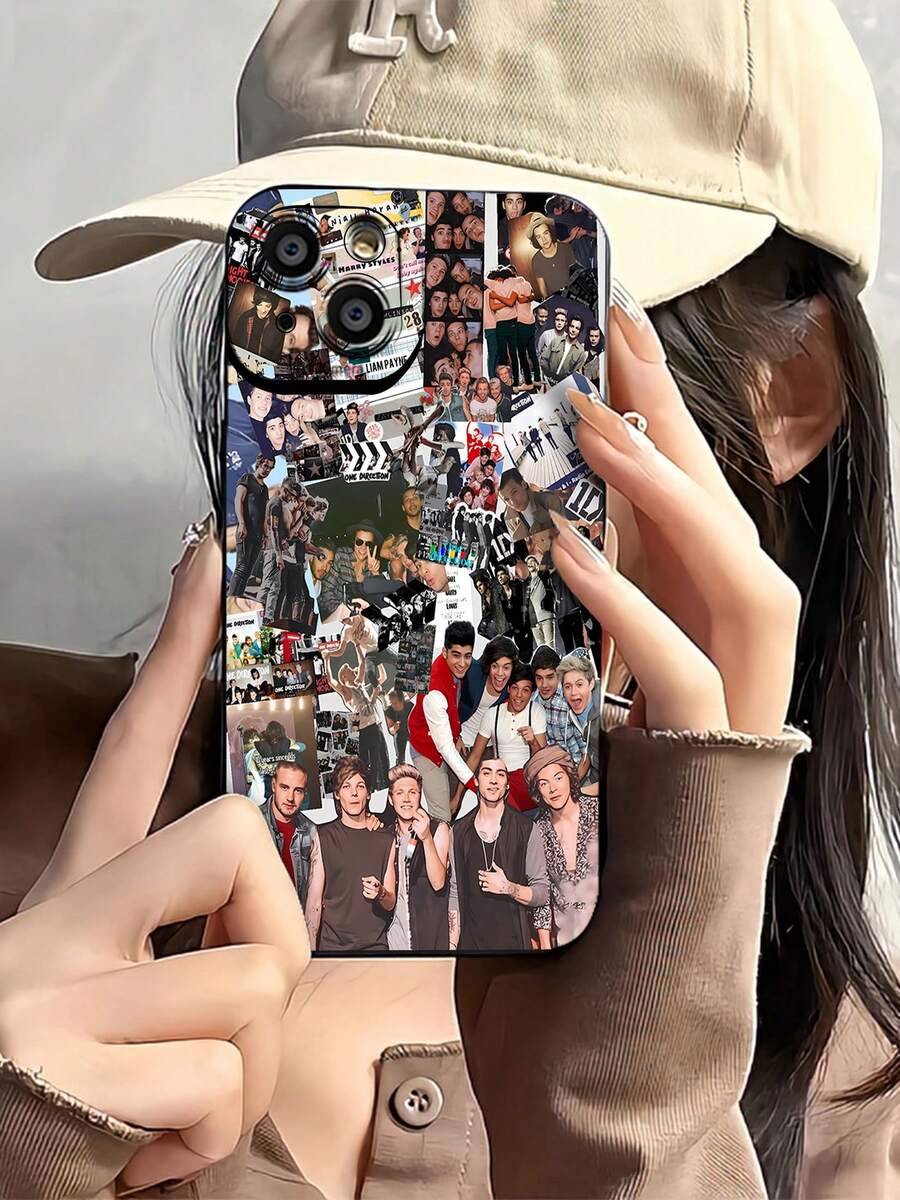 Los miembros del collage de son vibrantes.funda de teléfono Fundas compatibles con ,Apple,VIVO,OPPO,,, y Honor.Fabricadas en silicona TPU,ofrecen protección contra golpes y caídas. - Negro - Ver 1