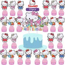 Bộ 25 món trang trí bánh kem chủ đề động vật dễ thương, các loại phụ kiện trang trí bánh cupcake hình nhân vật khác nhau, thích hợp cho trang trí tiệc sinh nhật. - ổ cắm điện hình bánh hoạt hình 2 - Xem 5