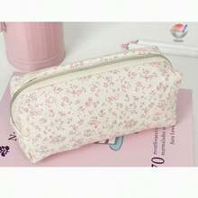 Large Capacity Floral Polyester Pencil Case - Multi-Purpose Makeup Bag, Storage Pouch - Ideal Back To School Gift, School Supplies Organizer 1pc/2pcs,Back To School - Sets - View 11