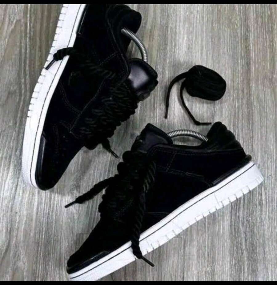 Promotion: Twist SB Low Plus Air Skate Gym Training Premium Tennis Shoes - 24-Hour Shipping - Black And White - 黑色 - 查看 1