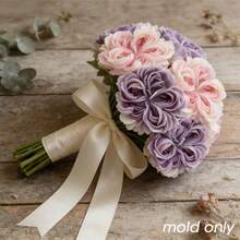 Small Double-Petal Peony Silicone Mold, 3D Realistic Flower Shape With Rich Details, Soft And Durable Mold Resistant To Deformation, Multi-Purpose, Suitable For Making Candles, Soaps, Plaster, Resin Crafts - One Size - View 6