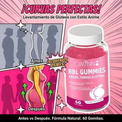  Gwynne Fenogreco Woman Curves Mejora Tu Busto Y Glúteos 60 Caramelos Blandos Sabor Natural Regalos para el Día de la Madre