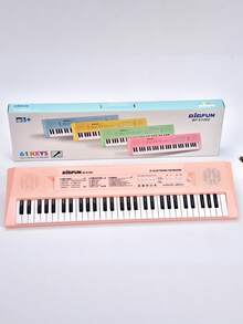 Teclado electrónico de 61 teclas con micrófono, instrumento de teclado multifuncional de nivel inicial, alimentación dual, uso con enchufe y batería, instrumento musical portátil para actuaciones en el hogar, práctica musical y uso diario - Varias opciones disponibles (embalaje mejorado) - Ver 11
