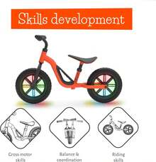 Chillafish Charlie - Entrenador de Bicicleta de Equilibrio Ligero de 12 Pulgadas para niños de 2 a 5 años, con asa de Transporte, reposapiés Integrado, Asiento Ajustable, manubrio y neumáticos sin - Beige - Ver 8
