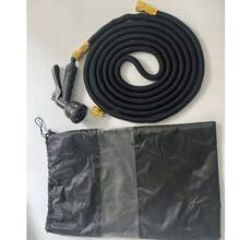 25-75英尺超长可伸缩螺旋花园软管套装，带强力喷嘴 - 耐用乙烯基材质，节水乳胶内芯，欧标接头，3/4英寸管径，适用于高效园艺、灌溉和户外清洗。 - A - 查看 4