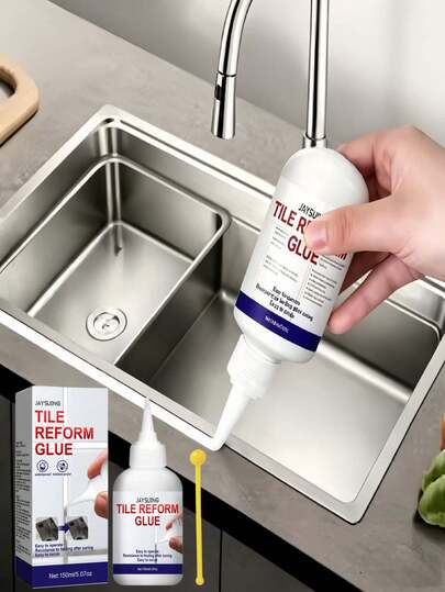 Waterproof Ceramic Tile Filler And Packaging Materials For Kitchen And Bathroom, Wiring Materials, Ceramic Tile Spacers And Crack Filler, White Tile Sealant, White Spacer Filler, Waterproof Tile Crack Repair Agent, Wall Stain Remover, Suitable For Walls And Bathrooms, Spring Home Decoration Items, Rama Decorative Stickers, Christmas And Graduation Gifts