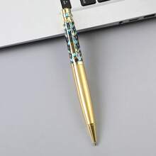 1支經典金屬圓珠筆，0.7mm筆尖，書寫順滑，優雅辦公與學校文具筆，開學季 - 1件-顏色隨機 - 查看 16