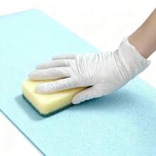 Gants jetables blancs en nitrile, gants de tatouage, gants de nettoyage ménager, peinture, bain d'animaux de compagnie, gants jetables imperméables, convenant aux deux mains, utilisation dans plusieurs scénarios, cadeau de Noël, cadeau d'Halloween, nettoyage - Blanc - Voir 7