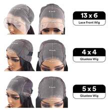 40 Inch 13x6 Straight Lace Front Wigs Human Hair 250% Density Straight Frontal Wig Pre Plucked With Baby Hair Hd Transparent Glueless Bone Straight Wig Brazilian Virgin Hair For Women Natural Black - Natural Black - Xem 9