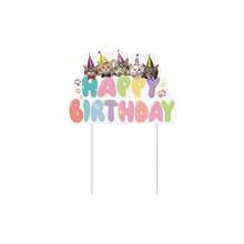 1 Set Cat Pet Birthday Banner, Pink Floral Garland Happy Birthday Bow Bunting Letter, Suitable For Cat 1st Birthday, Baby Shower Party, Home Scene Decoration - Cat Style - View 10