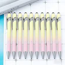 Bộ 12 bút bi rút 2 trong 1 kèm bút cảm ứng, ngòi kim loại, mực đen 1.0mm, thích hợp cho văn phòng và trường học. - Bộ - Xem 8