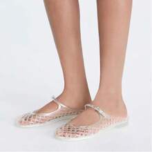 Summer Jelly Sandals For Women, Fashion Jelly Sandals Women, Casual Sandals For Women, Stylish Shoes For Women, Elegant High Heel Sandals, Soft Comfort Summer Shoes, Breathable Daily Outdoor Footwear, All-Match Womens Sandals, Lightweight Ladies Summer Footwear, Perfect Mother Gifts, Chic Casual Party Street Wear For Hot Summer Days - 白色 - 查看 3