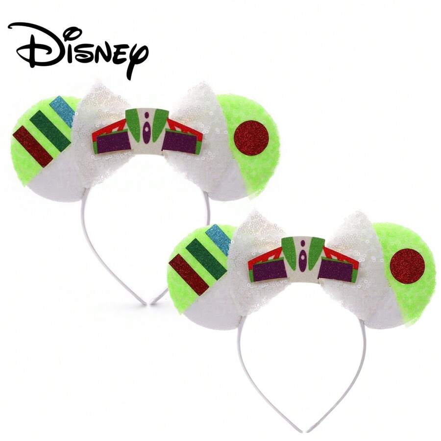 Băng đô tai chuột Mickey và Buzz Lightyear của Disney, phụ kiện chụp ảnh chất lượng cao, thiết thực và đa năng, cần thiết cho các bữa tiệc và chuyến đi chơi ở công viên giải trí, phù hợp cho mặc hàng ngày/sinh nhật/ngày lễ, phụ kiện đội đầu hóa trang, đạo cụ chụp ảnh sinh nhật, vật dụng không thể thiếu khi check-in, trang phục phong cách cổ tích dễ thương. - Xem 1