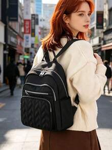 Women Fashion Backpacks - Negro 6 - View 12