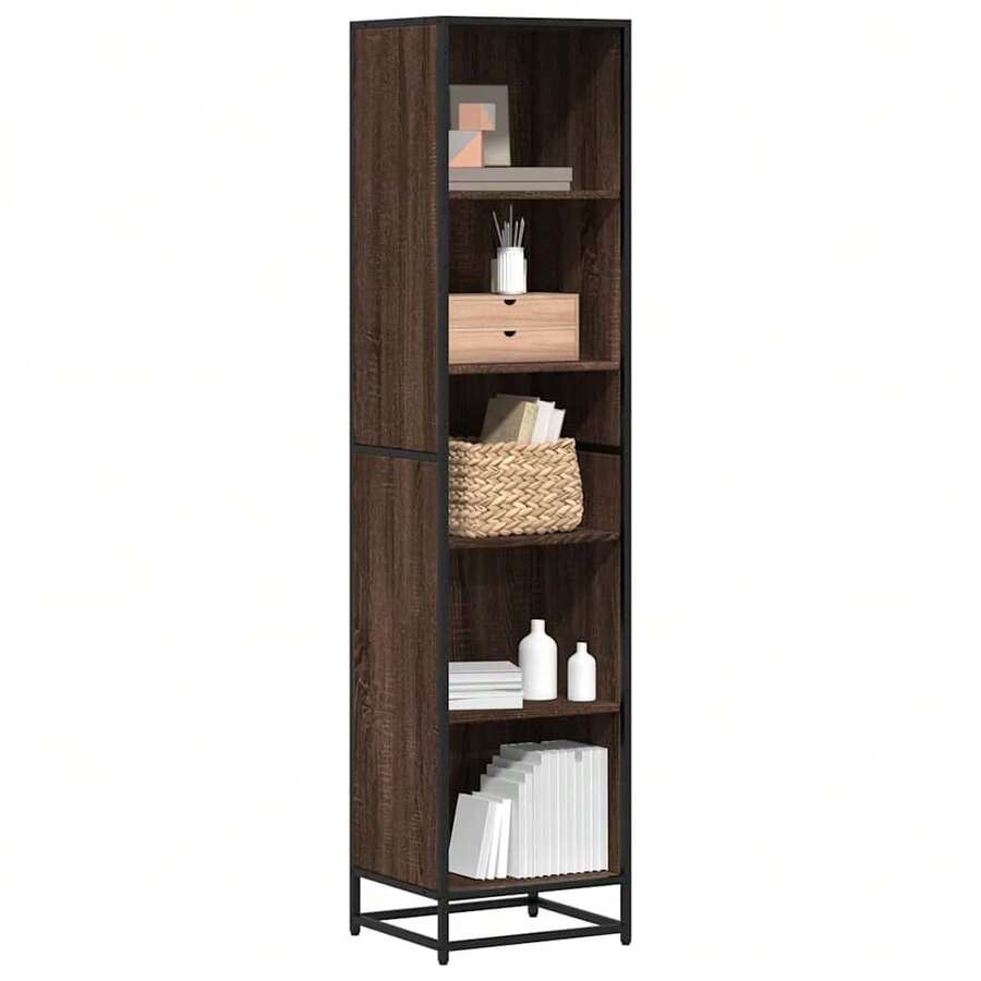 Librería vidaXL Roble Marrón 40x35x170,5 cm Contrachapado - Marrón - Ver 1
