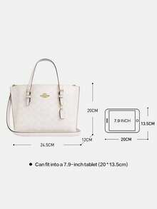 Coach Bolso de mujer de gran capacidad/Bolso de hombro/Bolso cruzado con correa ajustable - Blanco - Ver 7