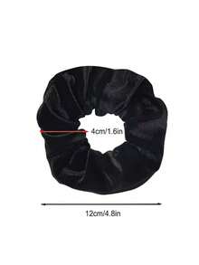 5pcs Velvet Hair Ties With Hidden Zipper Pocket, Multi-Functional Elastic Hair Rings With Secret Compartment, Portable Storage Hair Accessories For Money Keys Small Items, Ideal For Travel Workout Daily Use - Multicolor - View 7