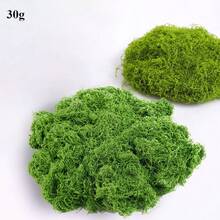 30g/100g/200g/500g Mousse verte simulée, herbe artificielle de couleur forêt soyeuse pour la création de paysages, l'art mural, Pâques, la décoration de plantes vertes artificielles, tous les DIY - Multicolore - Voir 12