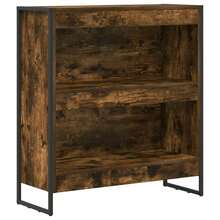Librería vidaXL de roble ahumado, 80 x 30 x 86,5 cm - Marrón - Ver 2