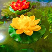 5pcs Lifelike Artificial Lotus Flowers With Green Leaves - Durable EVA Material, Suitable For Pond, Fish Tank, Bathtub, Fountain And Home Garden Decor, Pond Decoration, Fake Lotus Flowers, Water Pool Fish Tank Decor - Happy Aquarium - View 13