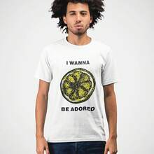 ADORED Classic Fit AmplifyDestroy Print Tee Shirt Stone Roses Manchester Rock Band Ian Brown - White - View 1